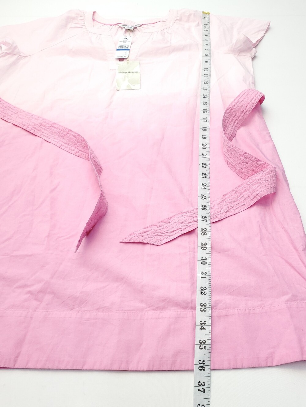 NWT Tommy Bahama Sunray Ombre Pink Short Sleeve Dress Size XL Resortwear Travel - Picture 3 of 12